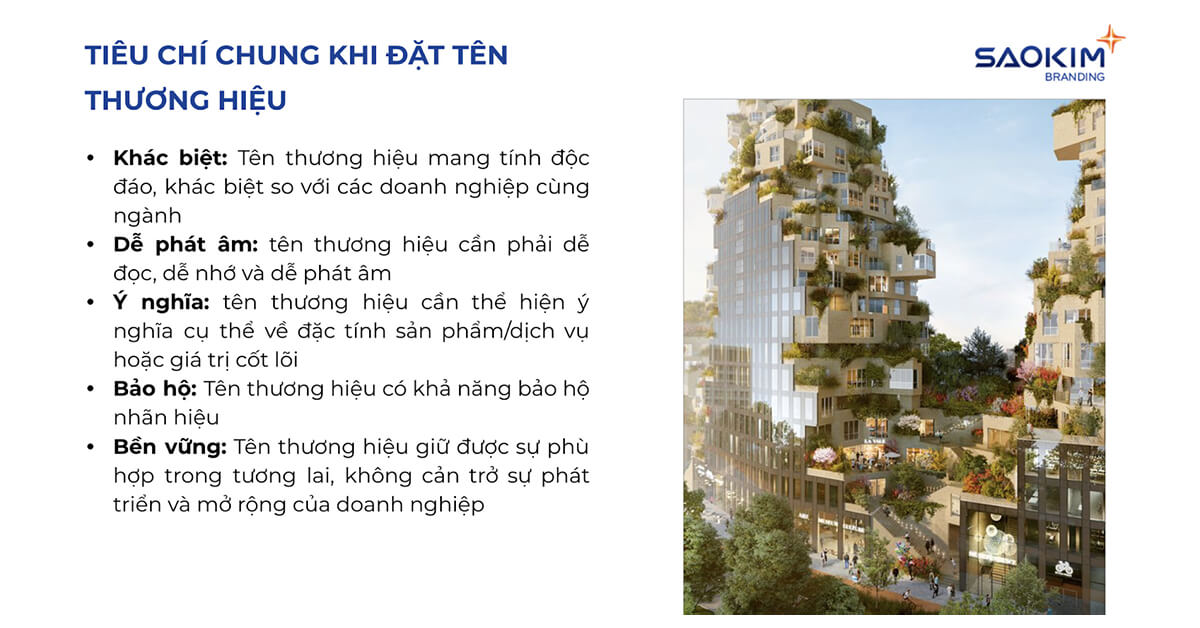 Tiêu chí đặt tên thương hiệu của Sao Kim Tiêu chí đặt tên thương hiệu của Sao Kim